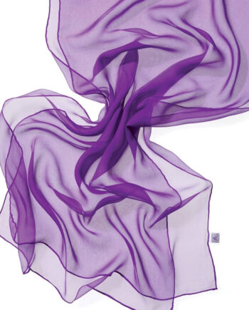 Chiffon Silk Shawl - 180 x 55 cm - 066 Purple