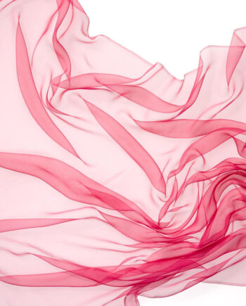 Chiffon Silk - per meter - 110 cm wide - 015 Pink-Red