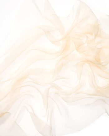 Chiffon zijde - per meter - 017 Cremegeel