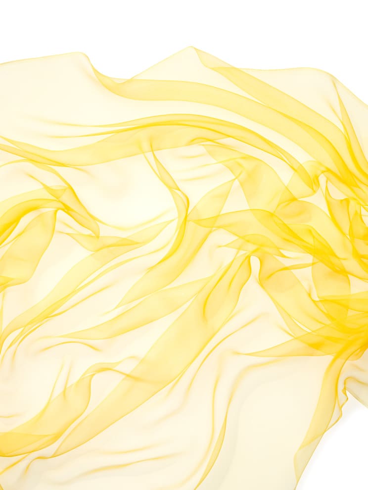 Chiffon Silk - per meter - 110 cm wide - 020 Yellow