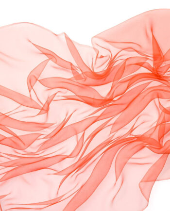 Chiffon Silk - per meter - 110 cm wide - 021 Orange Red