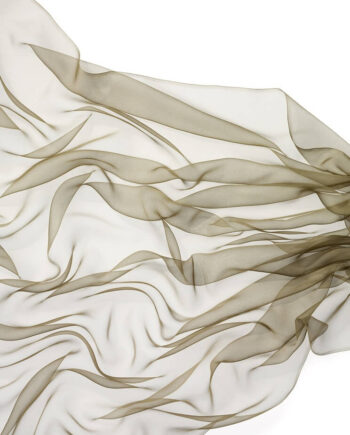 Chiffon zijde per meter - 028 khaki