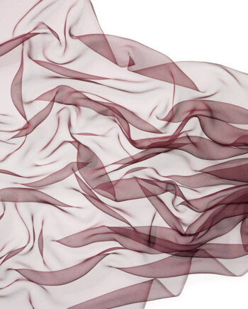 Chiffon zijde per meter - 030 aubergine