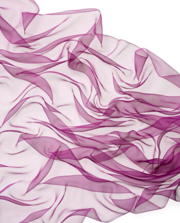 Chiffon zijde per meter - 031 roodpaars