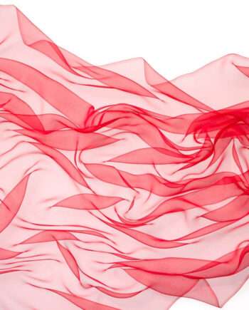 Chiffon zijde per meter - 033 rood