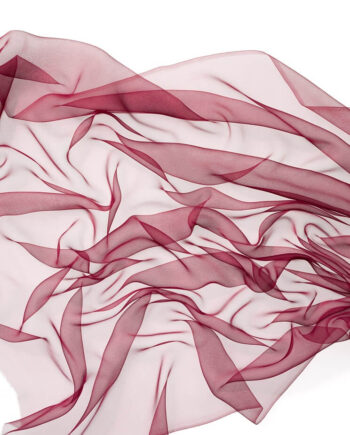 Chiffon zijde per meter - 034 bordeauxrood