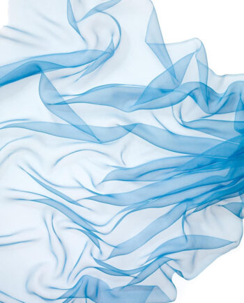 Chiffon zijde per meter - 057 hemelsblauw