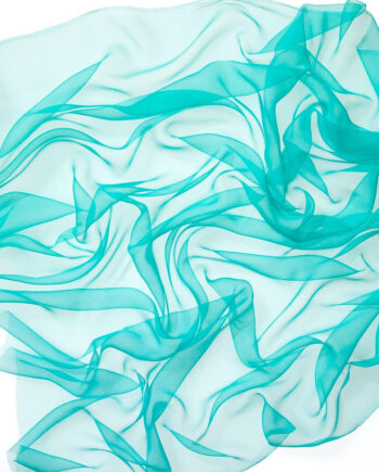 Chiffon zijde per meter - 064 turquoisegroen