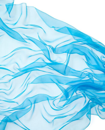 Chiffon zijde per meter - 065 turquoise