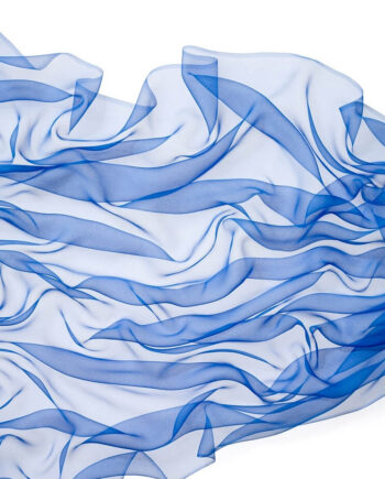 Chiffon zijde per meter - 071 blauw