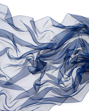 Chiffon zijde per meter - 072 donkerblauw