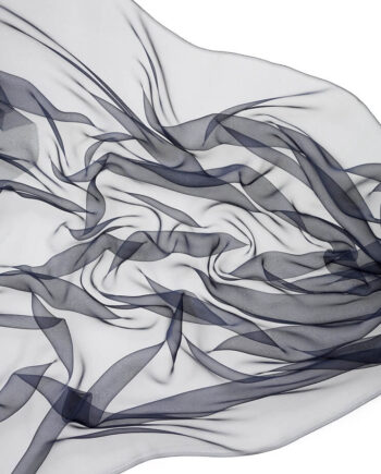 Chiffon zijde per meter - 073 marineblauw