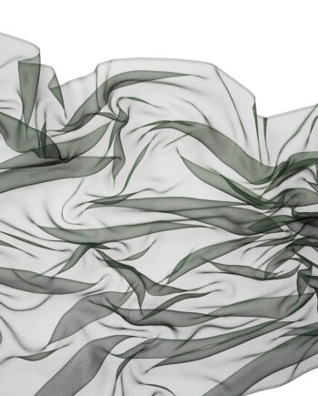 Chiffon zijde per meter - 076 dennengroen