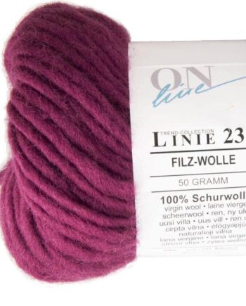 Verviltbare breiwol bol - 032 Donkerrood