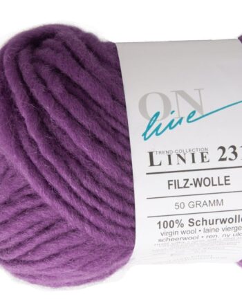 Verviltbare breiwol bol - 035 Roodpaars