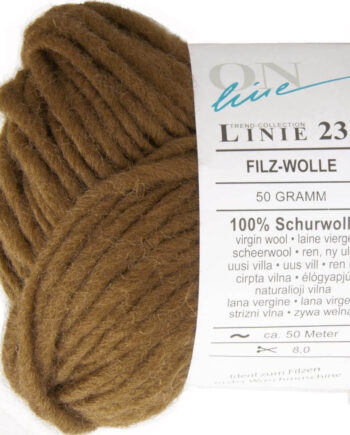 Verviltbare breiwol bol - 040 Bruin