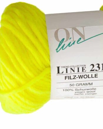 Verviltbare breiwol bol - 043 Neongeel