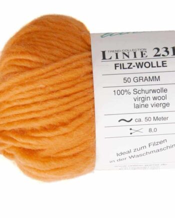 Verviltbare breiwol bol - 044 Licht Oranje