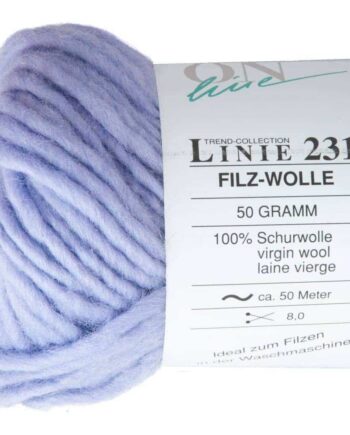 Verviltbare breiwol bol - 045 Licht lila