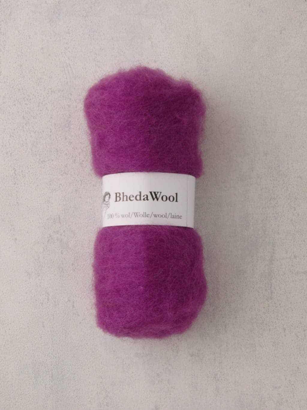Bhedawool - Cardfleece - ball of 25 gram - lavender