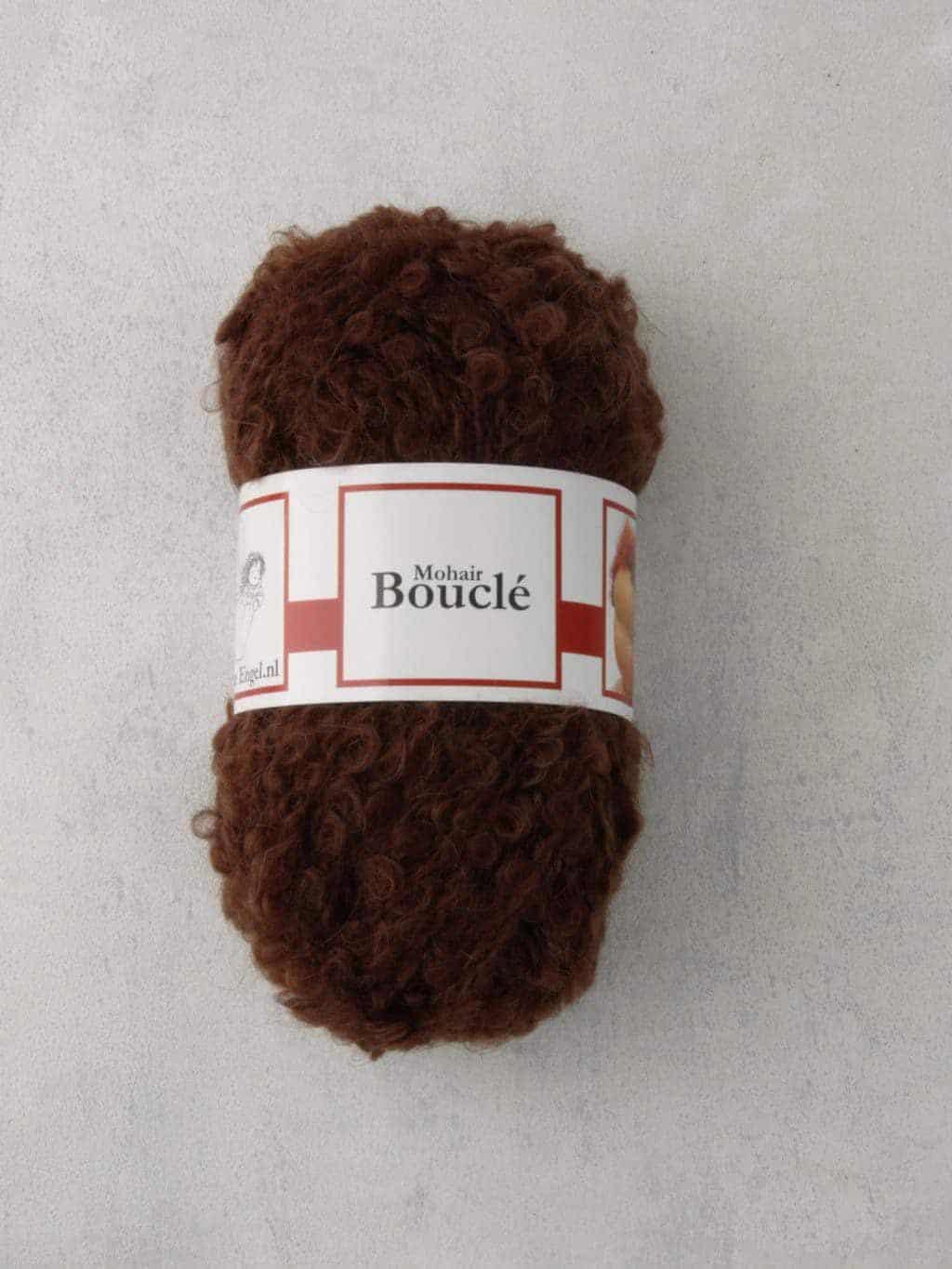Mohair Bouclé Yarn brown