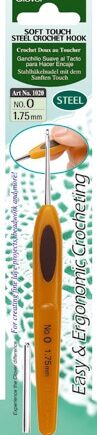 Soft Touch Steel Crochet Hook (No. 6/1,00mm) - per stuk