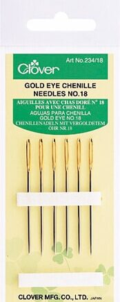Gold Eye Chenille Needles (6x No. 18) - per stuk