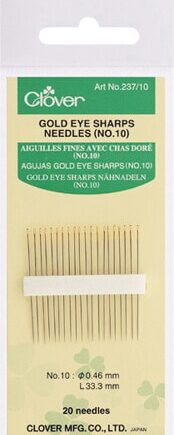 Gold Eye Sharp Needles (NO. 10) - per piece