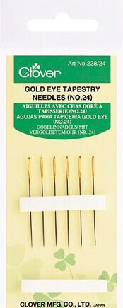 Gold Eye Tapestry Needles (No. 24) - per piece