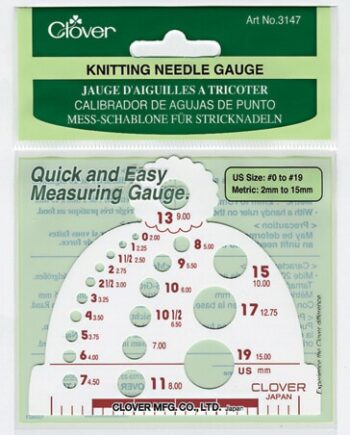 Knitting Needle Gauge - per stuk