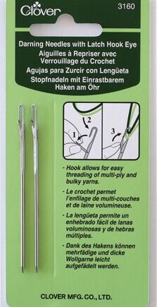 Darning Needles with Latch Hook Eye - per stuk