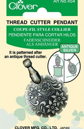 Thread Cutter Pendant (antique silver) - per stuk