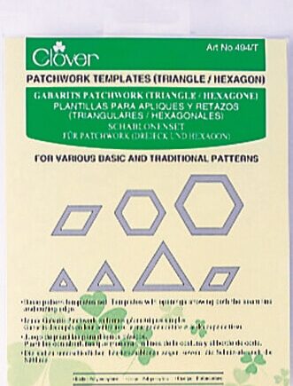 Patchwork Templates (Triangle-Hexagon) - per stuk