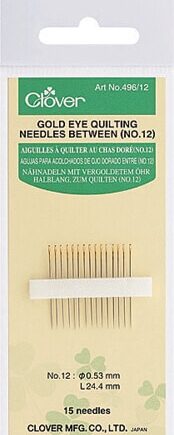 Gold Eye Quilting Needle Between (No. 9) - per stuk