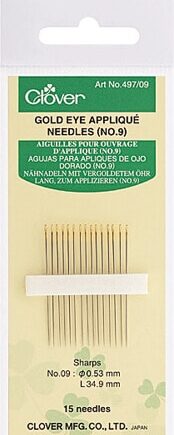 Gold Eye Applique Needle (No.12) - per stuk