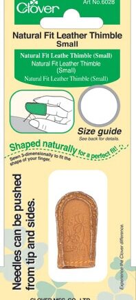 Natural Fit Leather Thimble (Small) - per stuk