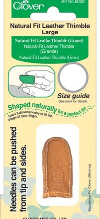 Natural Fit Leather Thimble (Large) - per stuk