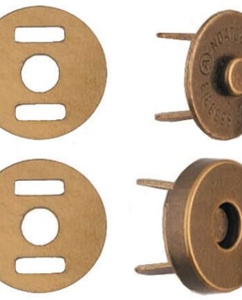 Magnet Snap Closures (14 mm/Antique Gold) - per stuk