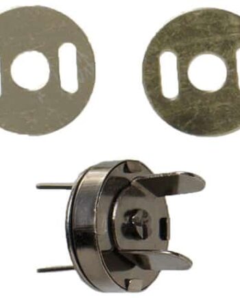 Magnet Snap Closures (14 mm/Black Nickel) - per stuk