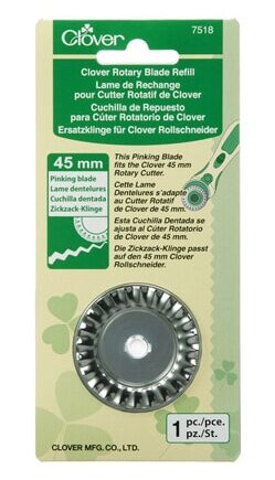 Rotary Blade Refill - Pinking blade 45 mm - per stuk