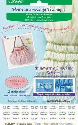 Smock Stickers, "double cable" patroon  - per stuk