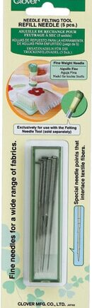 Navulset 5 vilter. Vijf viltnaalden fijn - per stuk