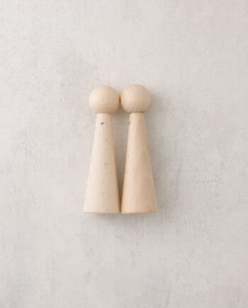 Houtenpopje 8.55 cm,  ø 24 mm met Armgat