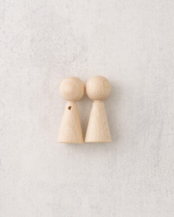 Houten Popje met Armgat, 5 cm, ? 19 mm