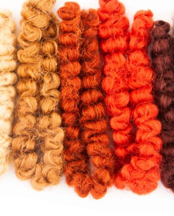 Wolcrêpe Assortiment, ± 25 gram, bruintinten