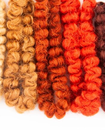 Wool Crepe assortment, ± 25 gr, brown