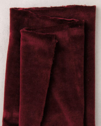 Stretchable velvet, p.m, dark red