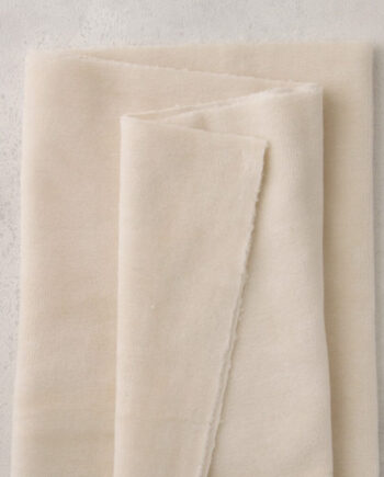 Stretchable velvet, p.m, ecru