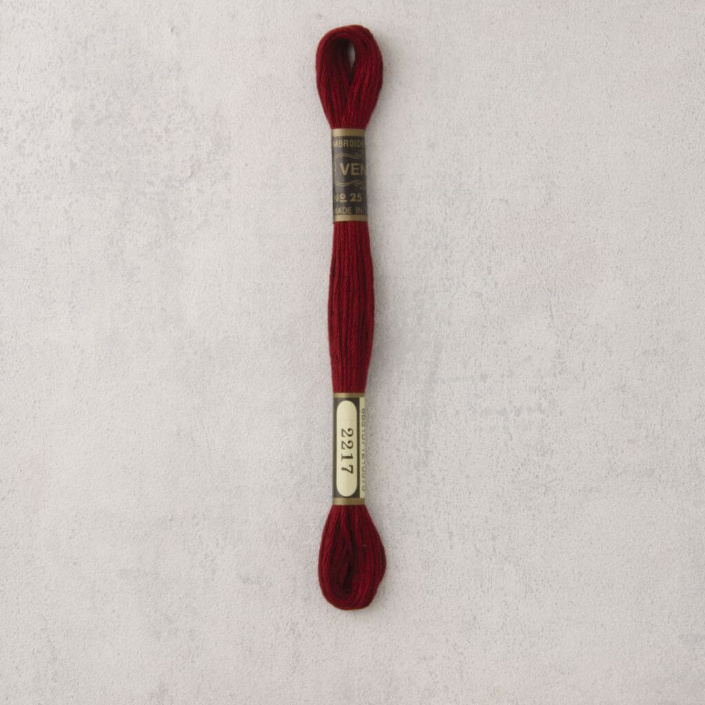 Venusgaren - per stuk - bordeauxrood