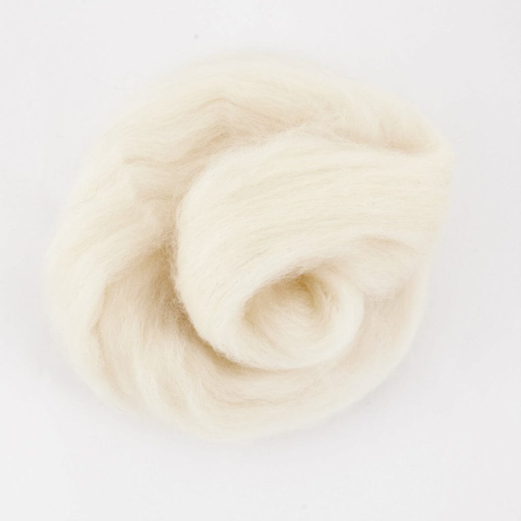 Oekotex Vulwol, gewassen, gekaard in lange lont, 1 kilo, verpakt